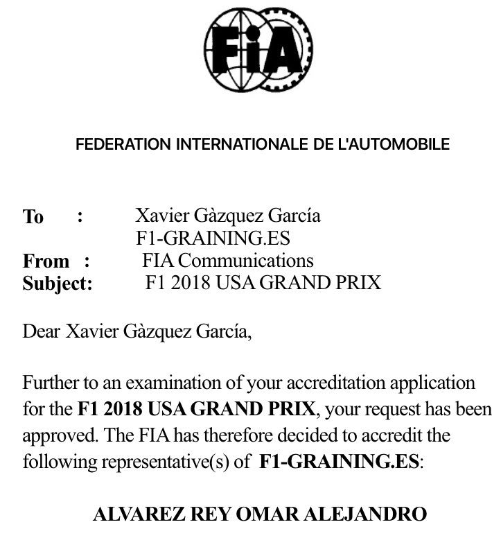 GrainingF1_com's tweet photo. Ya estamos listos para el #USAGP 
@omarketingf1 y @rafabulle33 nos contarán en directo todo lo que ocurra en el @COTA 
#GrainingMediaFormulaOne
#GrainingLIVE https://t.co/ReRq5qBgPP