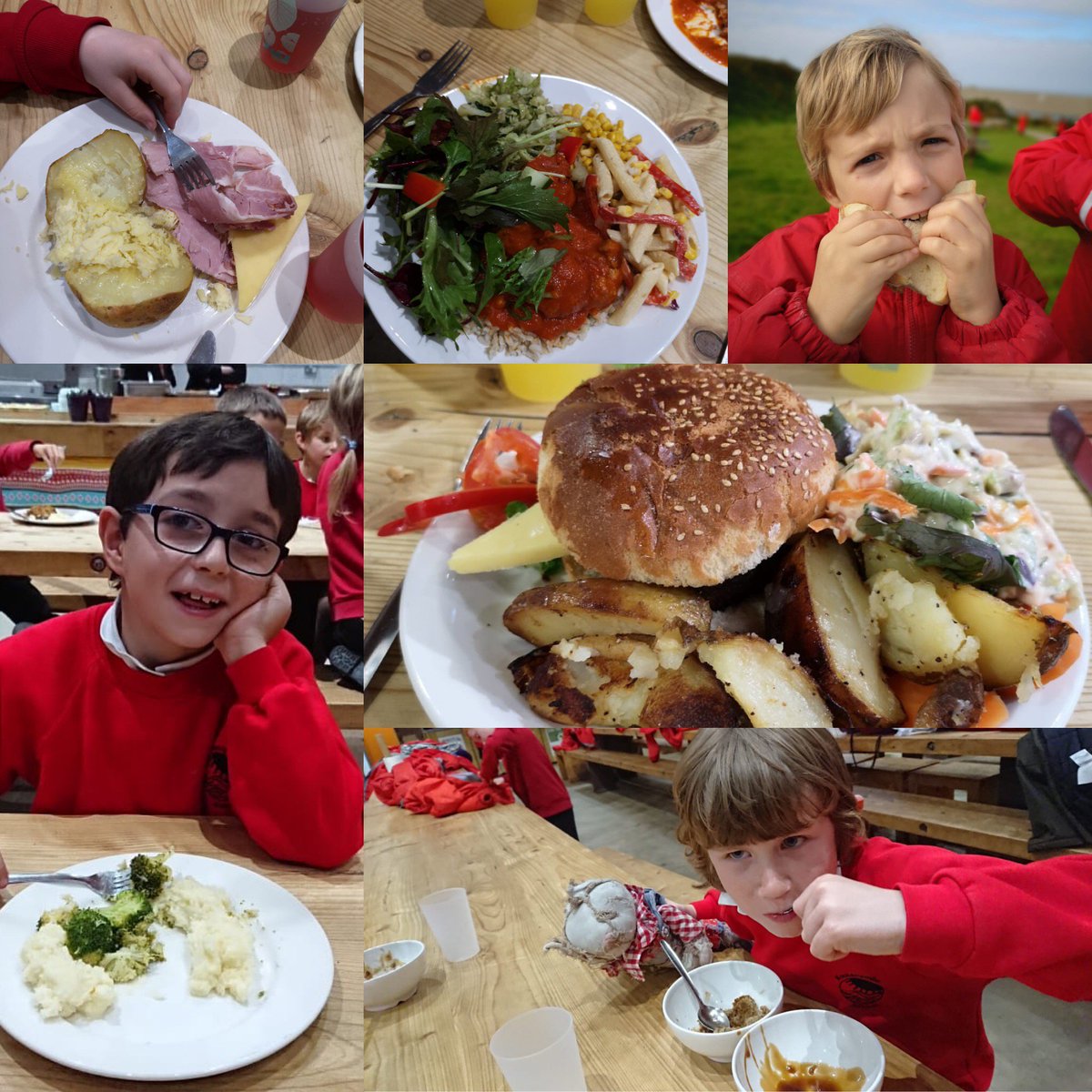 BamptonSCH's tweet photo. Yummy! Just a sample of some of the amazing dishes we’ve had so far this week @edenproject @YHAEdenProject #cornwall2018 https://t.co/SEBr3rKgut