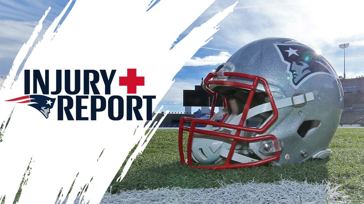 #Patriots Thursday injury report: bit.ly/2CqUwJw https://t.co/CklSqrZE00