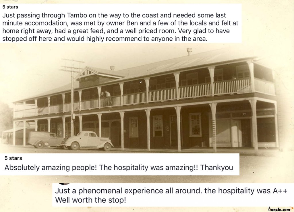 PubRoomsAUS's tweet photo. 💥 FOCUS ON: THE ROYAL CARRANGARRA HOTEL, TAMBO, QUEENSLAND 💥

Well ya can't get more Aussie than this gem of a pub found in Outback Queensland! 🐨
Ben's world famous chicken 🐔races are a major drawcard for guests wanting a little more from their accommodation! https://t.co/Mt9mo1xMvd