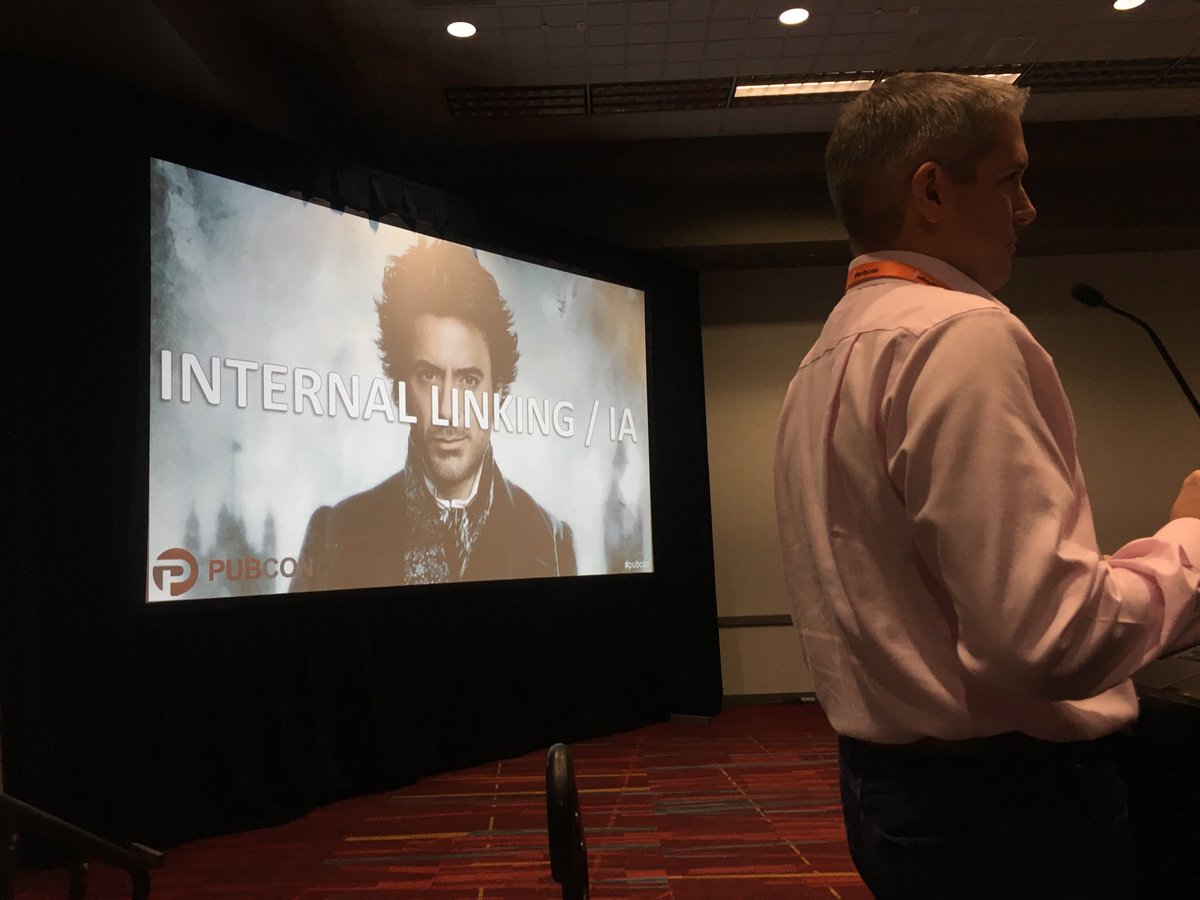 Be sure to look at the internal link structure when conducting a site audit. @robdwoods #pubcon