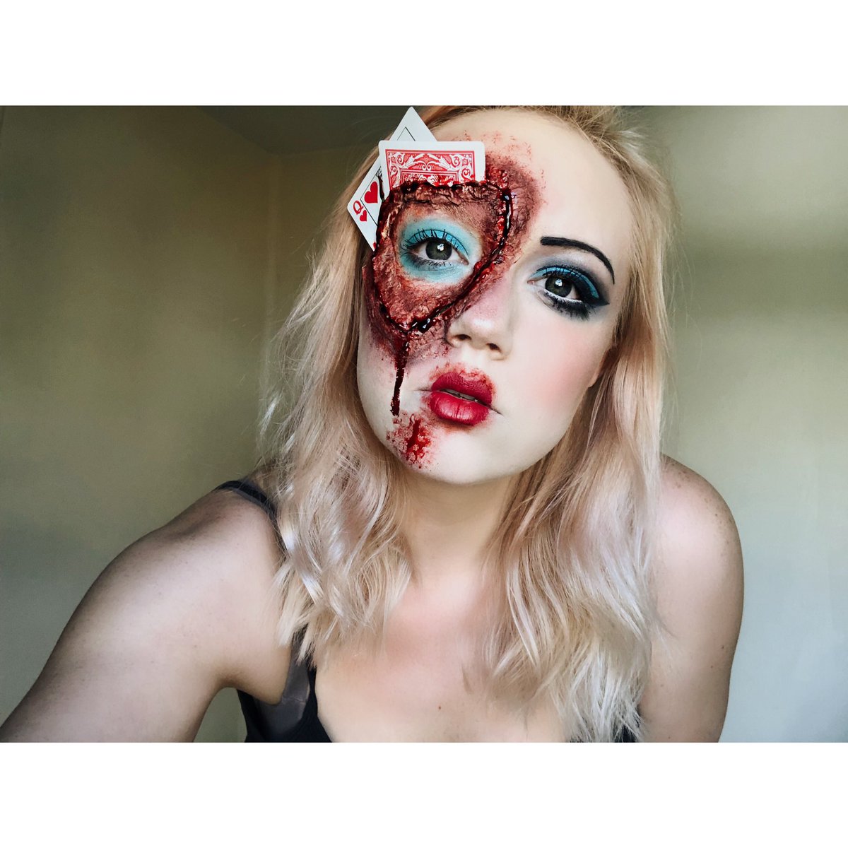 Courtney در توییتر Recreated The Queen Of Hearts Makeup By Cosmobyhaley And I Couldn T Be Happier With How This Came Out Halloween2k18 Glam Gore Queenofhearts T Co Z3plnpkw0k