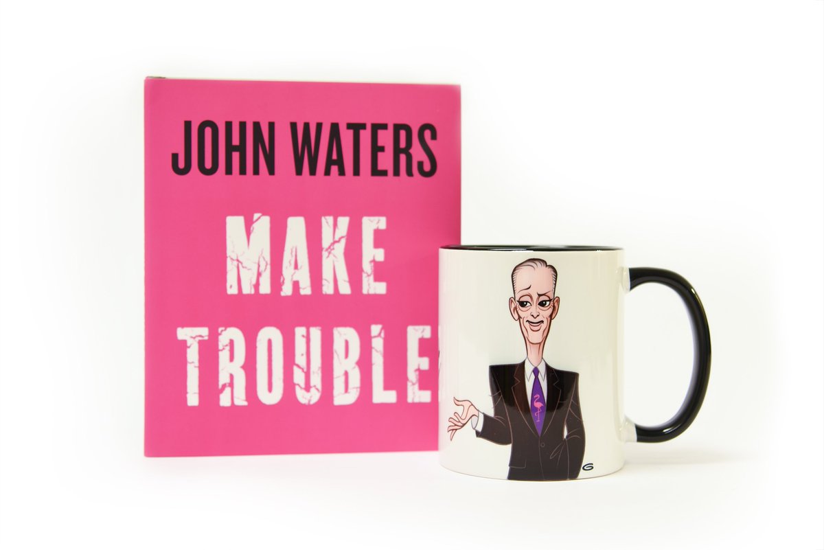 artbma's tweet photo. Are you a #JohnWaters fan? If so, you're in luck. The #BMAShop is filled with gifts inspired by the new exhibition, John Waters: Indecent Exposure. Stock up on books, mugs, postcards, pins, and more! #johnwatersbma https://t.co/DDpzBJpwzI