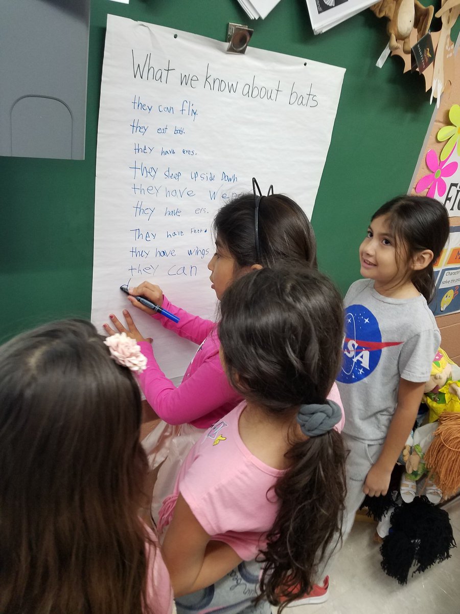 BloominginESL's tweet photo. 2nd grade ELLs writing what they know about bats #ellchat #wilburinspired #WIDA #imaginelearning #colonialsd https://t.co/IPdta9K41f