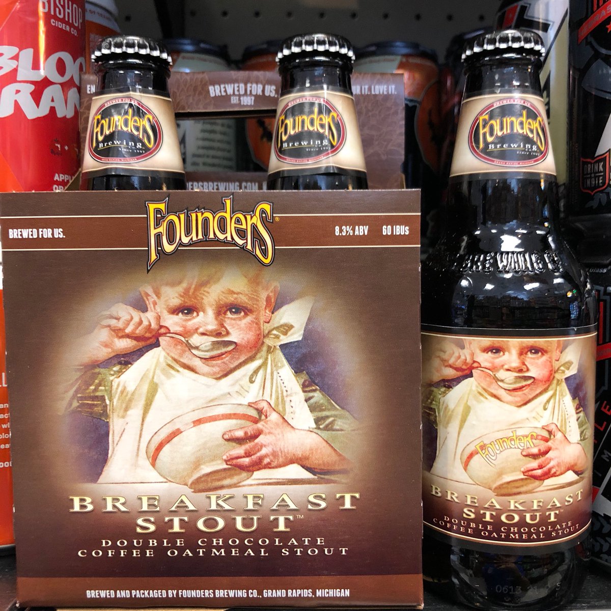 FOUNDERS - BREAKFAST STOUT in stock #CraftBeer <a href="/foundersbrewing/">Founders Brewing Co.</a>