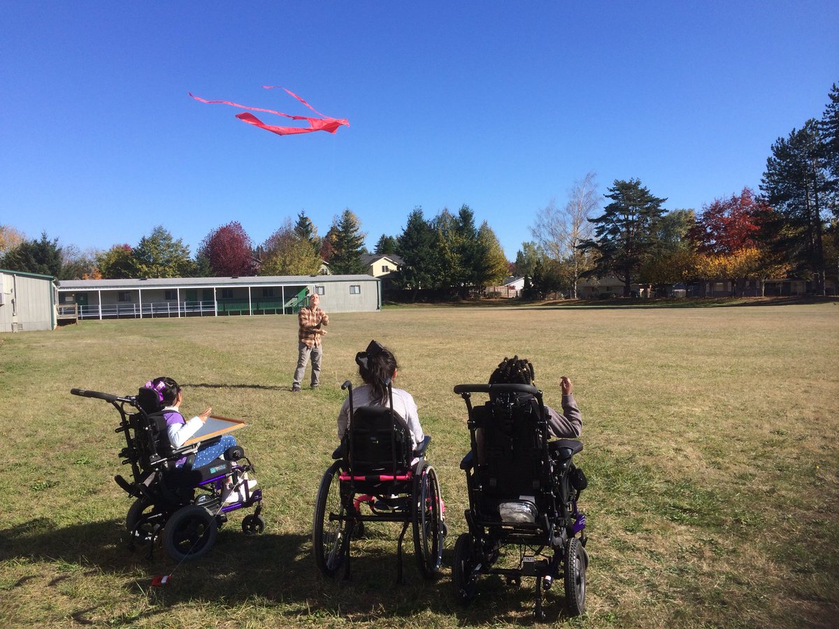 Took advantage of the wind this week to fly a kite! Students loved watching it whip in the wind. <a href="/DMMShornets/">Dexter McCarty MS</a> #GoHornets