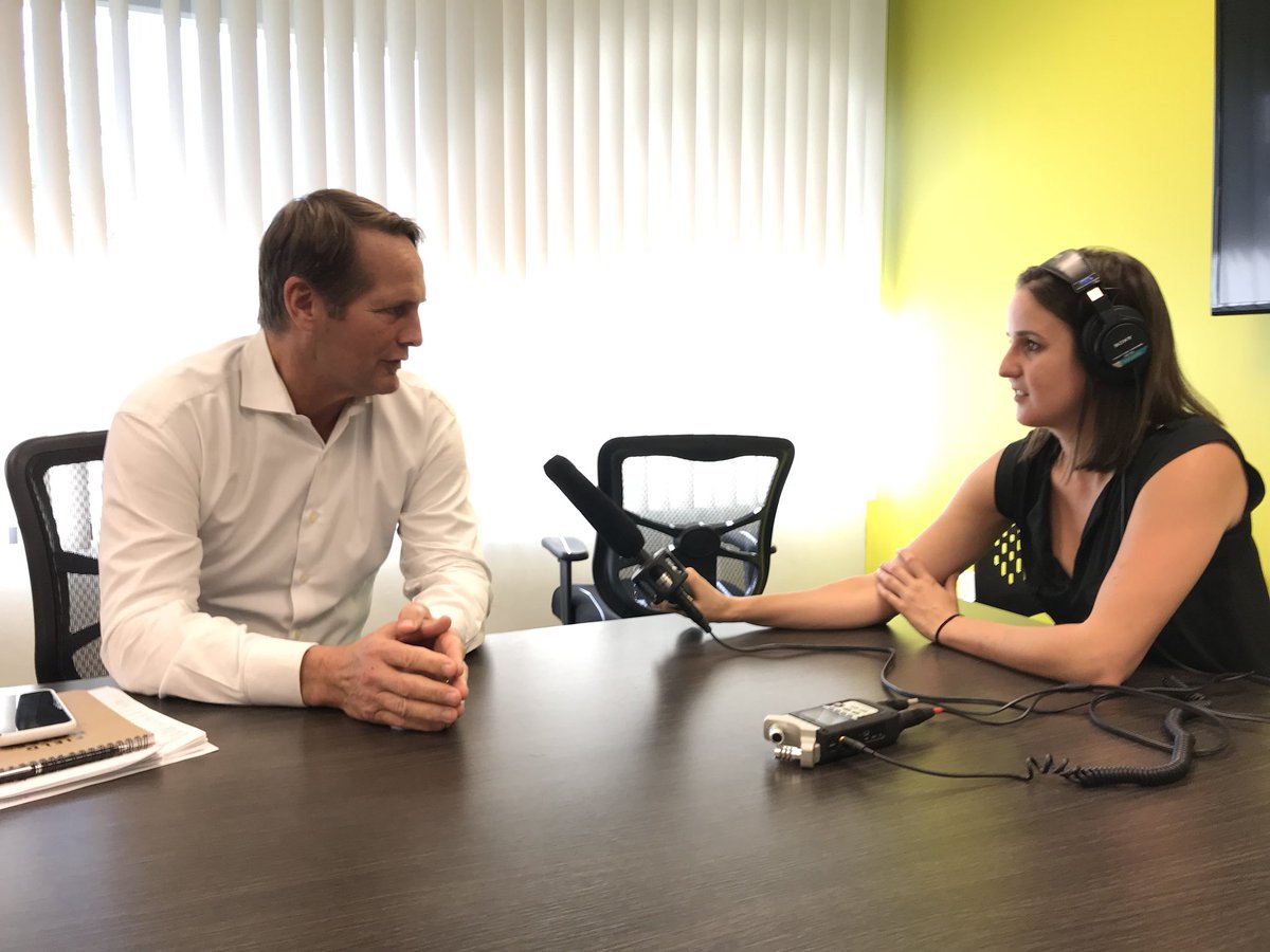 adlerben's tweet photo. Our next stop on our #KeysToTheHouse Southern California battleground House races field trip is in Newport Beach for @SallySchilling’s interview with @HarleyRouda. He argues @DanaRohrabacher has lost touch with his district. https://t.co/TF4FMhCtWL