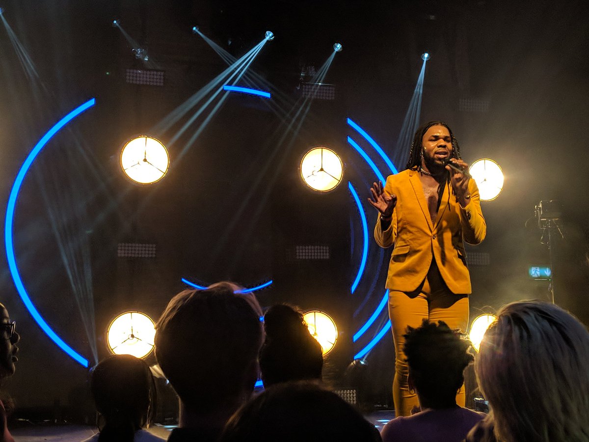 _LeonieMills's tweet photo. So, @MNEK is lit. 
The outfit, the vocals, the dancers 
Enjoyed the #SpotifyMCT
 #Spotify https://t.co/Fz9IOJbsna