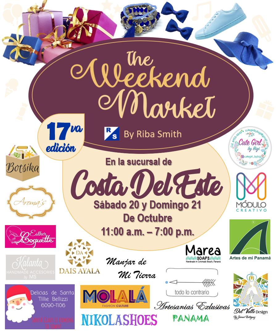 Riba_Smith's tweet image. 🙌Todo listo para el próximo #TheWeekendMarket #CostadelEste 🚨Nos vemos este fin de semana en el espacio mas IN con artesanos locales en #RibaSmith #CostadelEste 💁Te esperamos este sábado 20 y domingo 21 de octubre de 11am a 7pm 🇵🇦