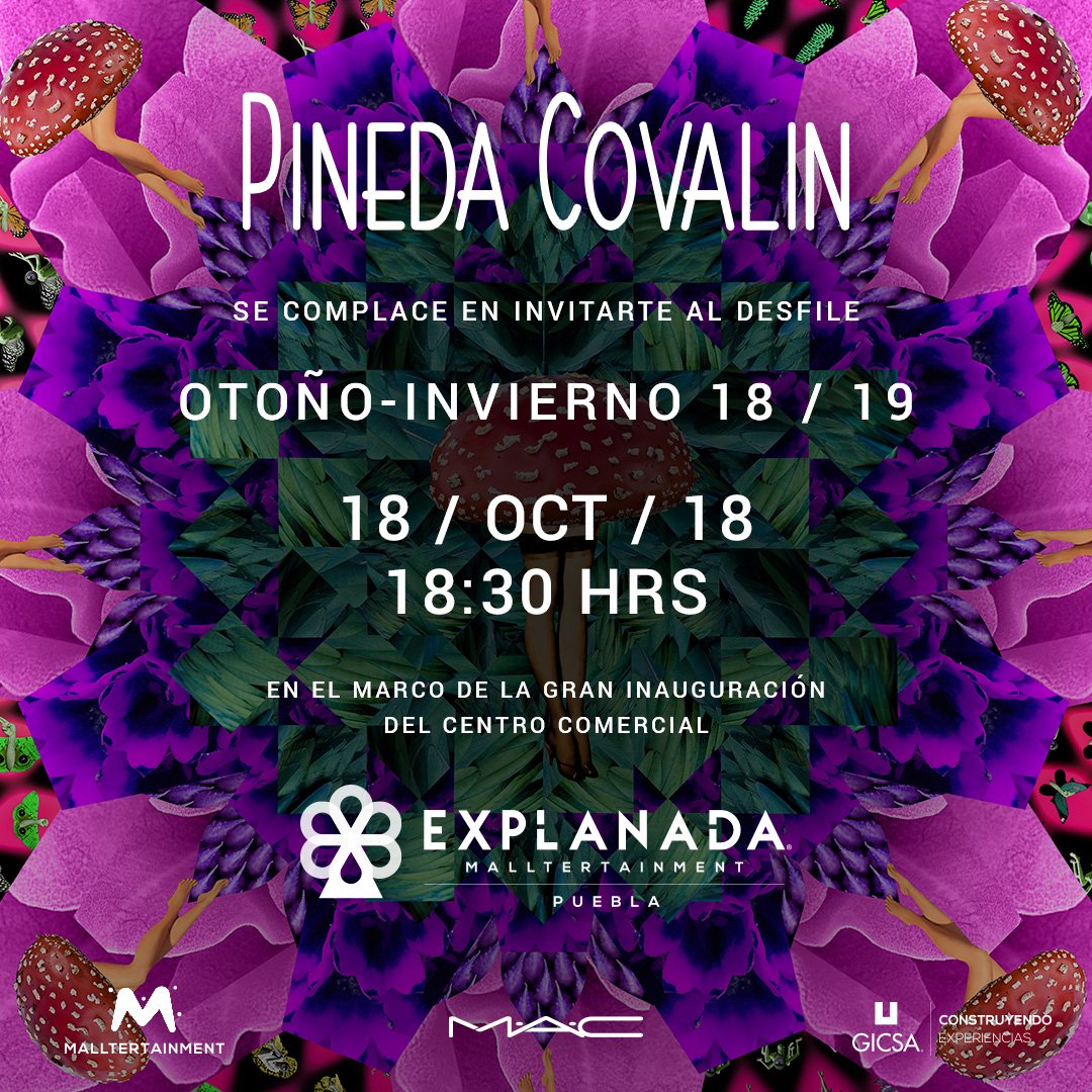 Te invitamos a conocer nuestra colección Otoño-Invierno 18/19 en el marco de inauguración de @ExplanadaPueb