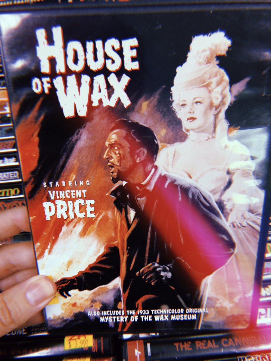 ZiaRecords's tweet photo. Tonight's #Hallowatch installment (one horror/sci-fi movie for every day in October): House of Wax, starring the mythic Vincent Price! https://t.co/m8V8ljPXYQ