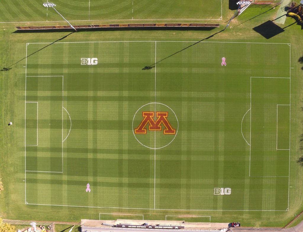 jared_oelmann's tweet photo. Final regular season home game for @GopherSoccer, very happy with how the field held up this season! @FieldExperts @MPSTMA #Gopherturf 📷:@UMNTurf https://t.co/Swt4mSD1mO