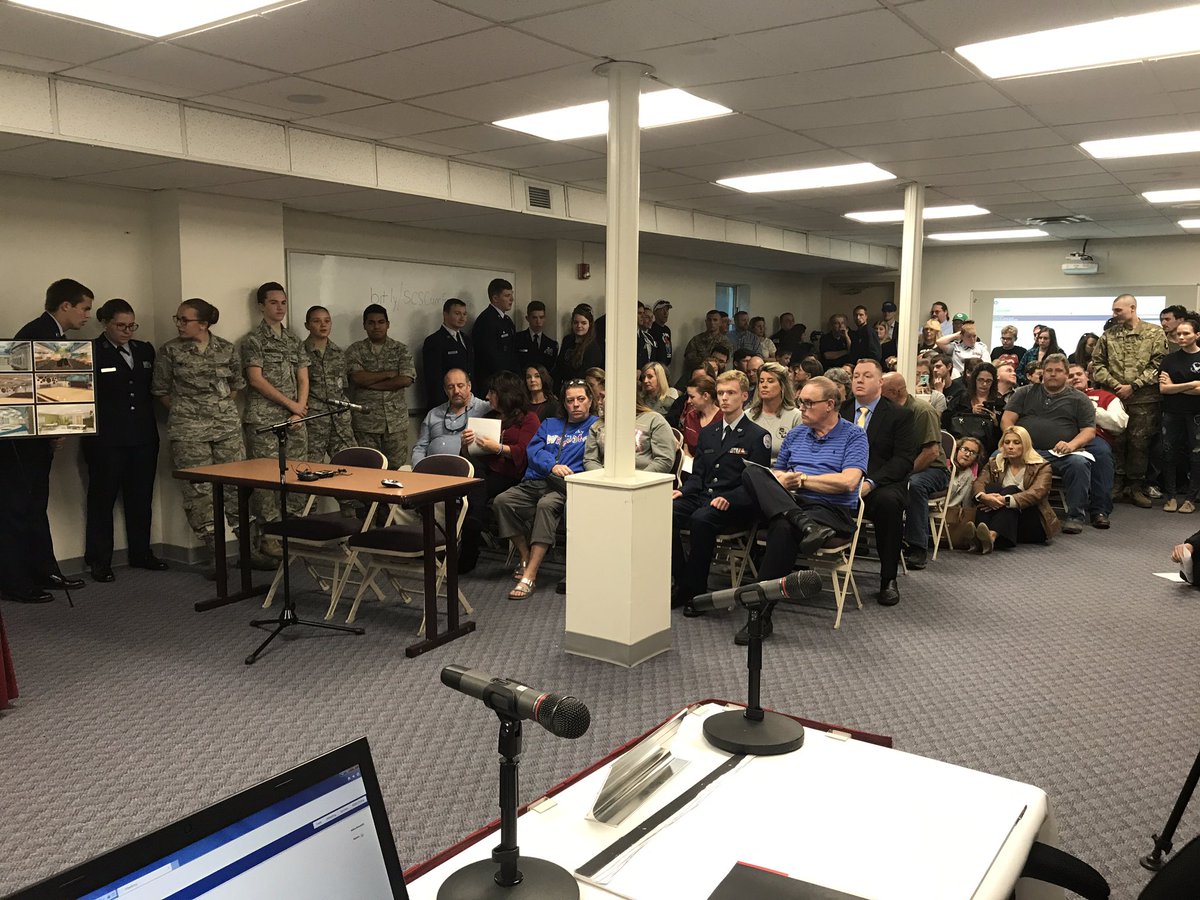 It's a packed house tonight at the Scott County Board of Education. The board is expected to vote whether to cut the JROTC program. <a href="/ABC36News/">ABC 36 News</a>