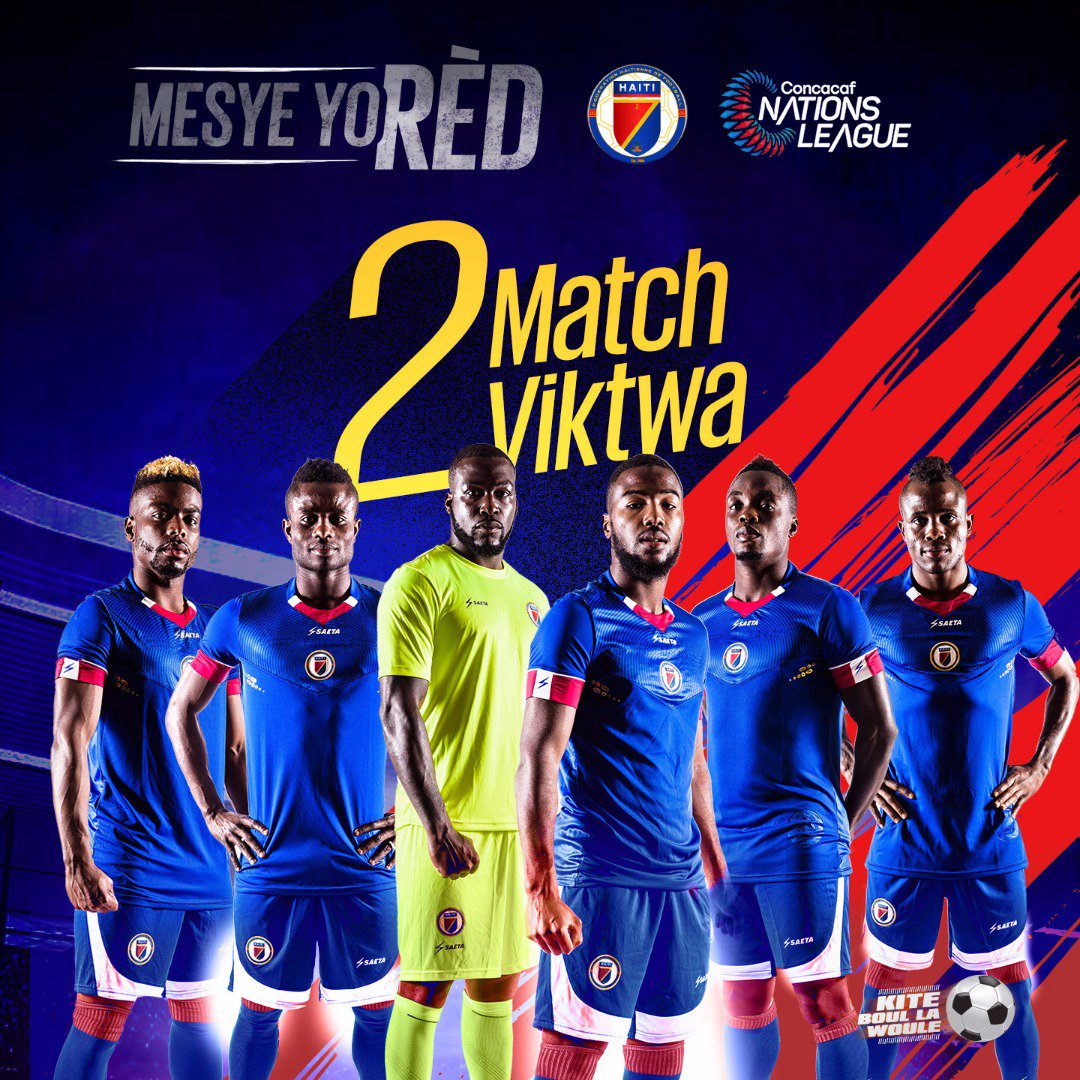 fhfhaiti's tweet photo. 2/2💥 #2Match⚽ #2Viktwa💪🏾 Seleksyon Nasyonal la ap bay tout PEYI a RANDEVOU an NOVANM pou nal dèyè yon lòt VIKTWA anplis 
#liguedesNations🏆 #MesyeyoRÈD #yonlòtNivoFOOTBALL #kiteboullaWoule⚽🇭🇹 https://t.co/M5UdznbYiV
