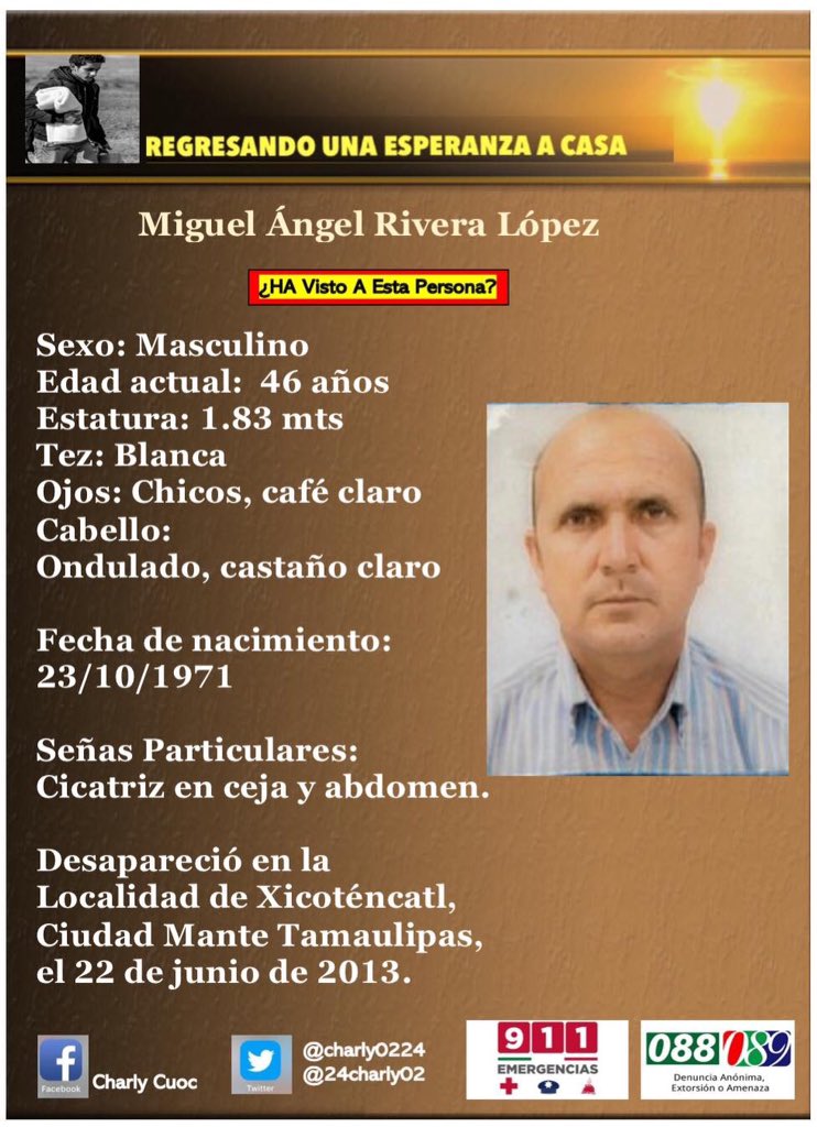 POR UN REGRESO A CASA!

Difunde y promueve esta causa entre tus causas para poder encontrarlx.

1. Difundir
2. Localizar
3. Encontrar a esta persona.

Recuérdalx, tráelx y no lx pierdas. No dejes que desaparezca

#PersonaNoLocalizada