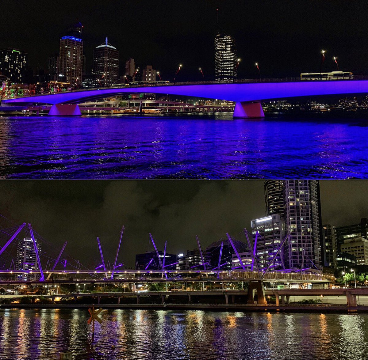 jackietrad's tweet image. Love seeing our local bridges beaming with purple light to celebrate the passing of our bill to decriminalise abortion.

We’re keeping them lit up right across the weekend so make sure you go check them out 💜 #Qldpol @Labor4ChoiceQld