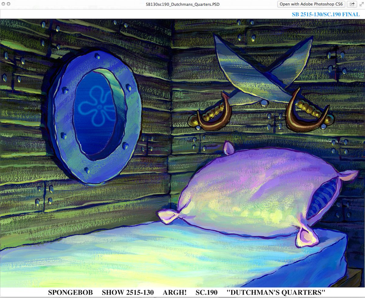 adampaloian's tweet photo. There is a lot to be inspired by on the SpongeBob server at work. Just look at the remarkable beauty of these early season paintings. Nick Jennings is a mind-bendingly genius art director. https://t.co/XaMvGAhAbv