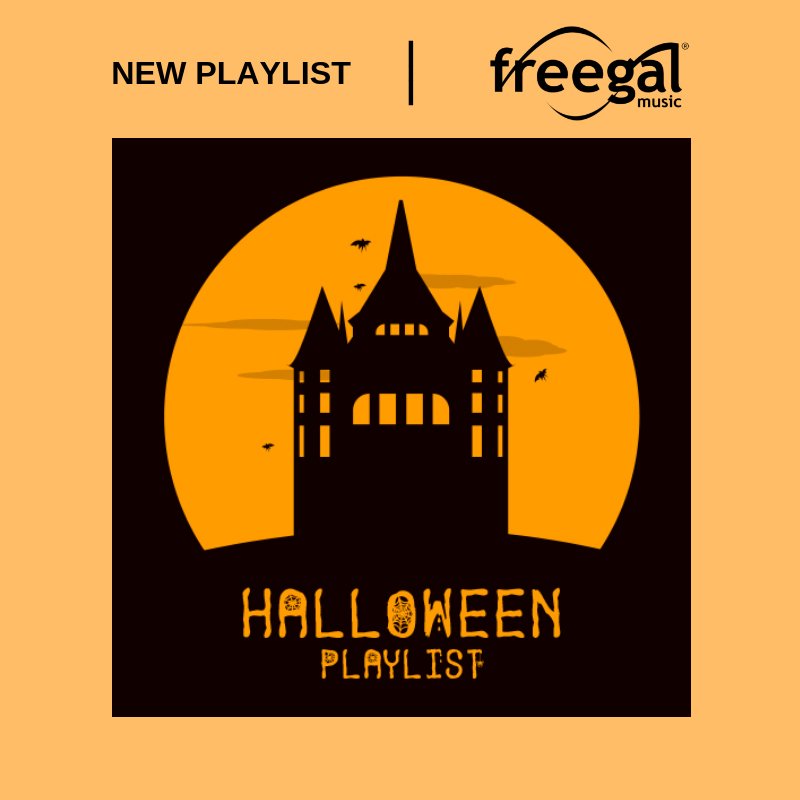 a black and orange illustration of a stenciled Victorian house