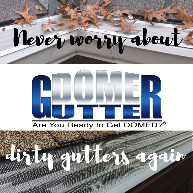 Never worry about dirty gutters again. Avoid spending hours cleaning clogged and debris-filled rain gutters. bit.ly/2eh0UHG #AreYouReadyToGetDOMED?