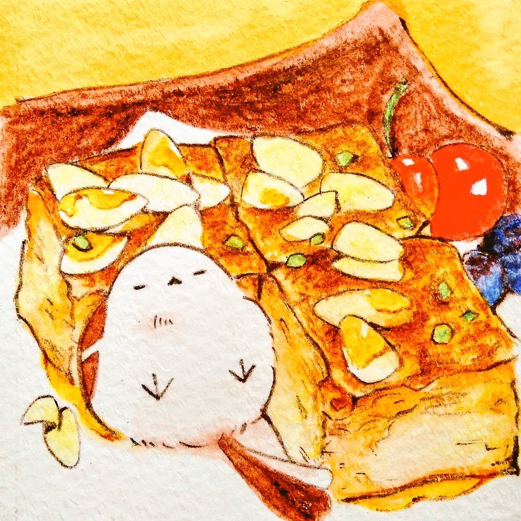シマエナガの魅力に取り憑かれて早6年 小物やイラスト製作をしています 芸術 吾妻まいか 11 28 12 25 Postcard Exhibitionのイラスト