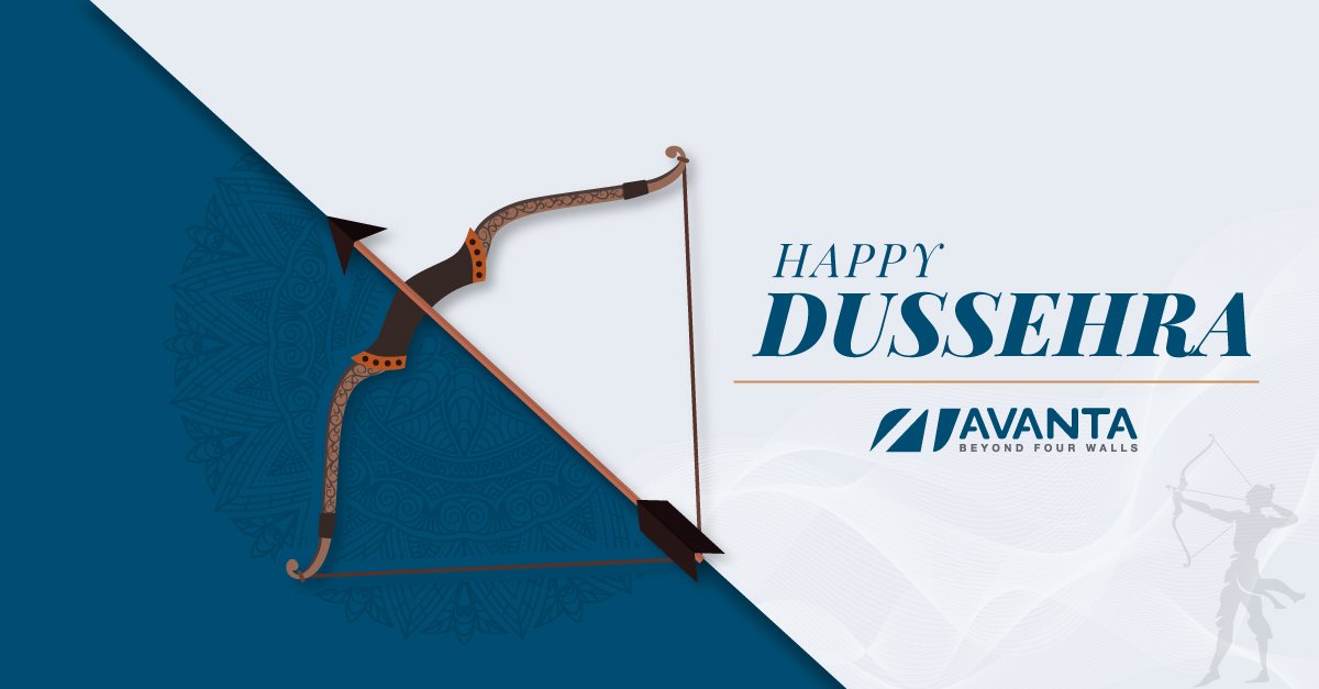 Avanta_India's tweet photo. #HappyDusshera 
Let us come together to celebrate the victory of good over evil on this auspicious day. A very happy Dussehra to you and your family.
https://t.co/nxG3JRvsgz 
.
#avantabusinesscentres #avanta #avantadelhi #businesscentre #servicedoffice #sharedworkplace #newdelhi https://t.co/U3ypCQJXRx
