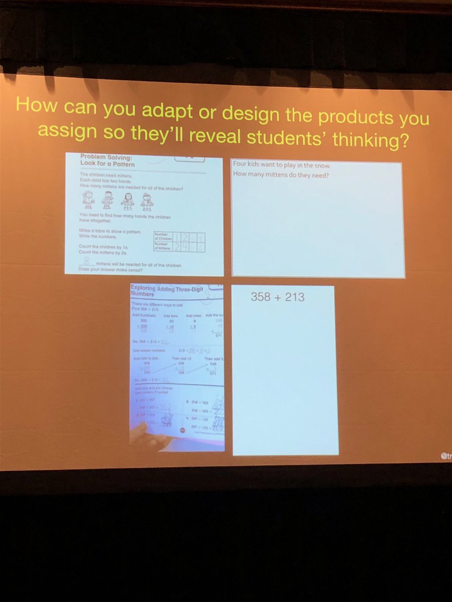 Left=insulting to children. Right=inviting children to think #Nwmath β¦@TracyZagerβ©