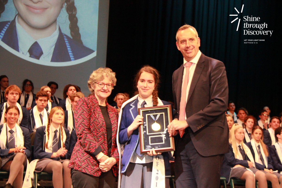 NewmanCollegeWA's tweet photo. We are pleased to announce The Monsignor Kennedy Award for Dux of the College was awarded to Kascia Pavisich. Her average across the top 5 subjects was 86.4%. A remarkable performance! #Celebrate #shinethroughdiscovery #Classof2018 @johnfinneran @LisaFogliani @jmclaughlin361 https://t.co/SzKQZ6W2hg
