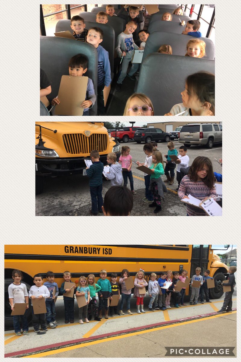 Kindergarten School Bus Safety Inspectors!  #PBL #LegacyAES