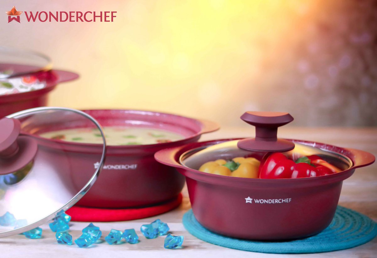 wonderchef's tweet image. Wonderchef Vittorio Casserole Set looks elegant in a vibrant color with stylish Italian design – Now cook and serve with pride.
To buy, visit wonderchef.com
#potsandpans #homecookedfood #casseroledish #cookwithpride #beautifulkitchen #cookandserve #kitchenstories