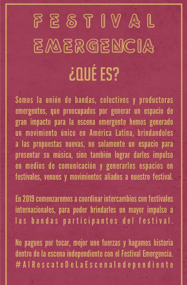 ¿Nos ayudan con RT? <a href="/PorterOficial/">Porter</a>
<a href="/RococoTweets/">Panteón Rococó</a>
<a href="/ValiantPub/">Valiant Pub</a> <a href="/dldmexico/">DLD</a>
<a href="/cafetacvba/">Café Tacvba</a>
#AlRescateDeLaEscenaIndependiente