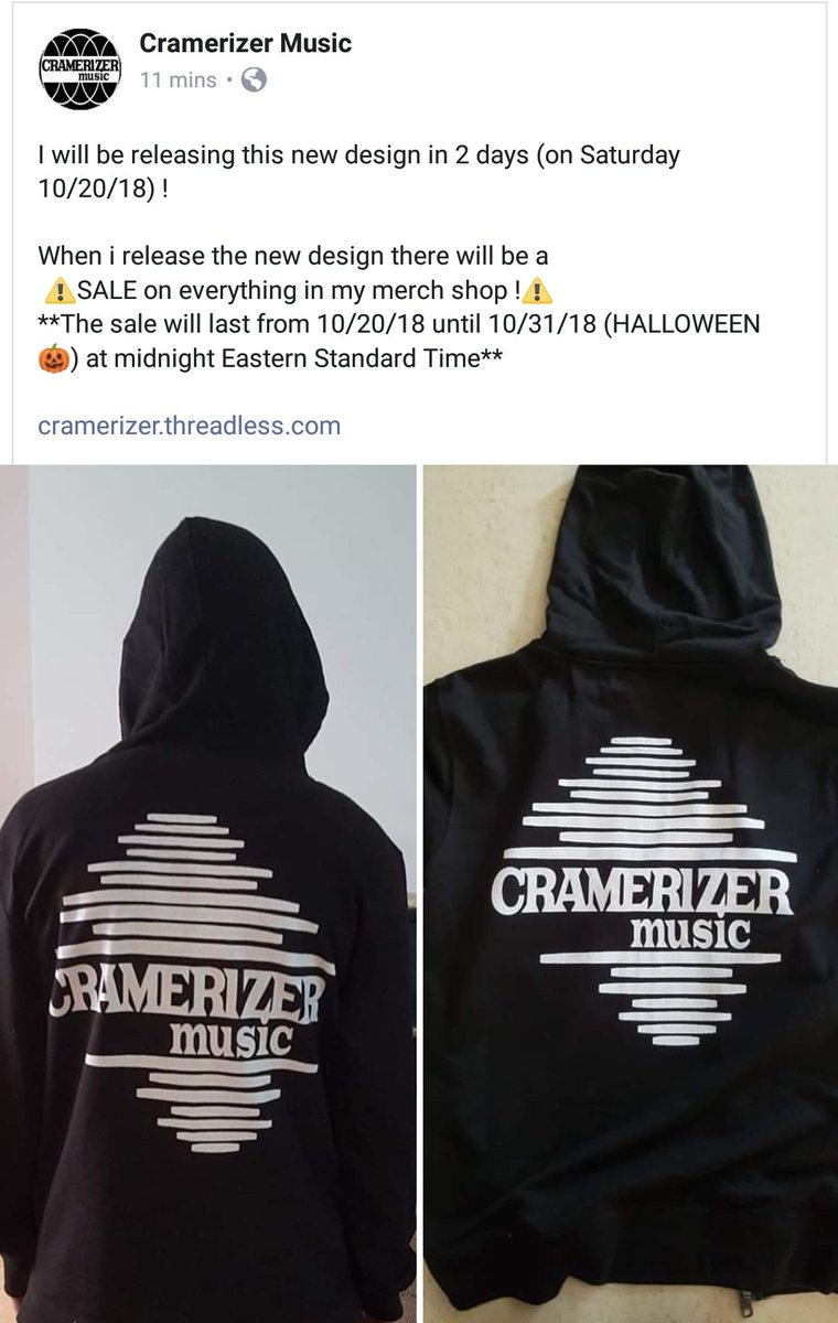 Cramerizer's tweet image. I will be releasing this new design in 2 days (on Saturday 10/20/18) !

Cramerizer.threadless.com 

#cramerizer #Cramerizermusic #music #rap #merch #design #newdesign #new #threadless #threadlessartistshops