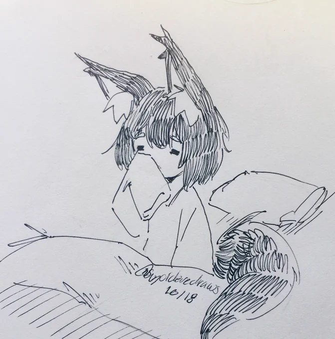 #inktober Sleepy 
