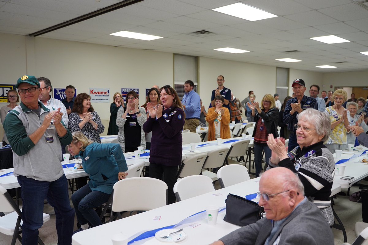 Honored to speak at the Menard County Dems dinner w/ <a href="/JesseWhite2018/">Jesse White</a>. The loss of Menard County Chairman Shirley McCombs was felt by all of Illinois. She was a #Democrat who truly cared about helping as many people as she could. Let’s win in November to make Shirley proud. #twill
