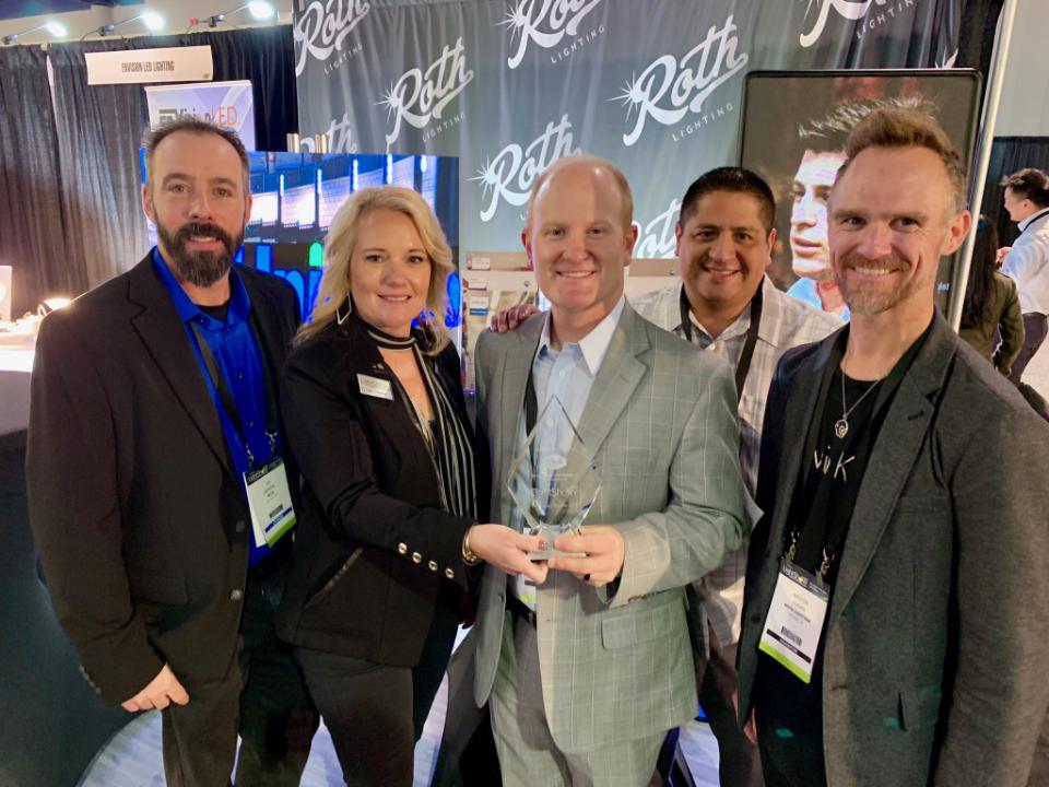 LightShowEvent's tweet photo. A big thank you to our Agency Sponsor, Roth Lighting, for helping to make LightShow West 2018 a HUGE success! #2018LSW #lighting #lightingdesign #LED #LEDtech #connectedtech https://t.co/KEbqBNFHyS