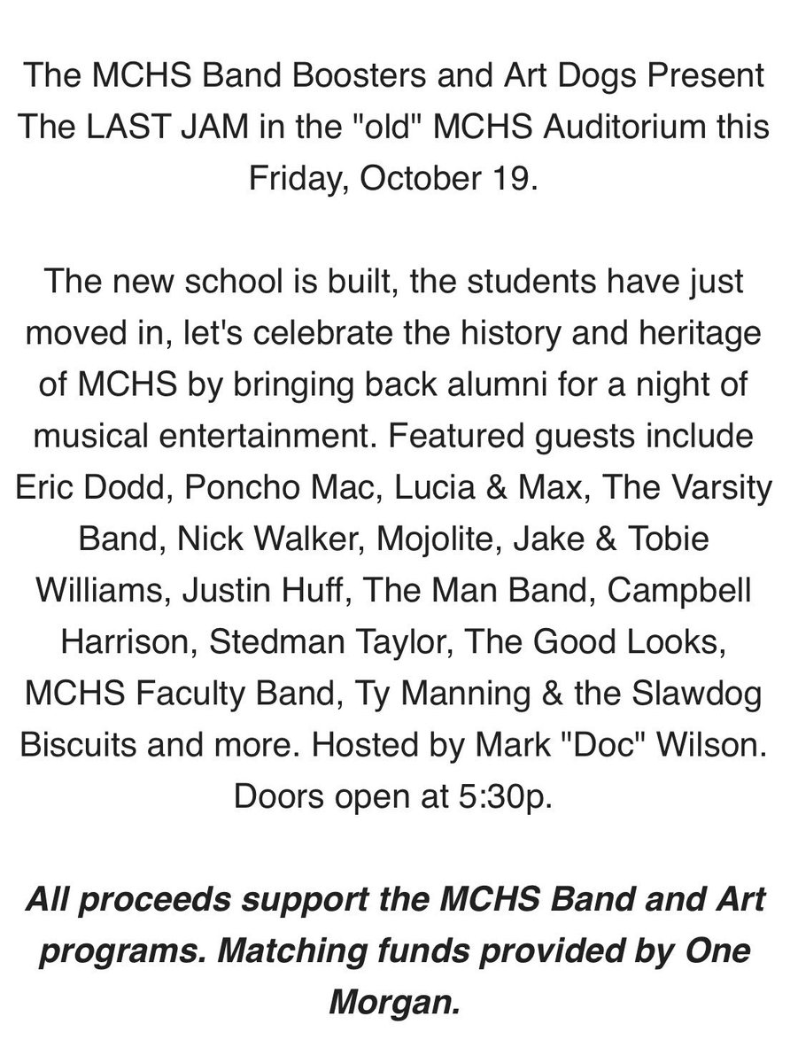 OneMorganBand's tweet image. 