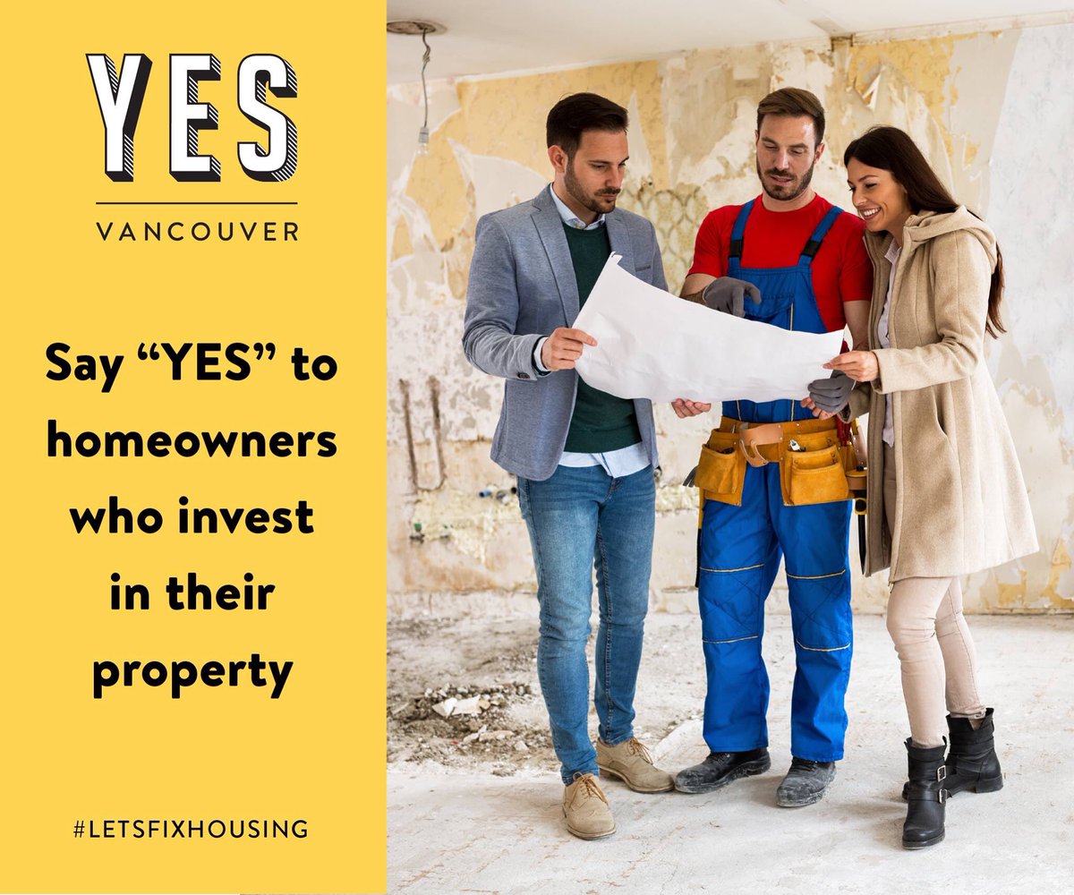 Say “YES” to homeowners who invest in their property:  facebook.com/17112013525206… #vanpoli #LetsFixHousing