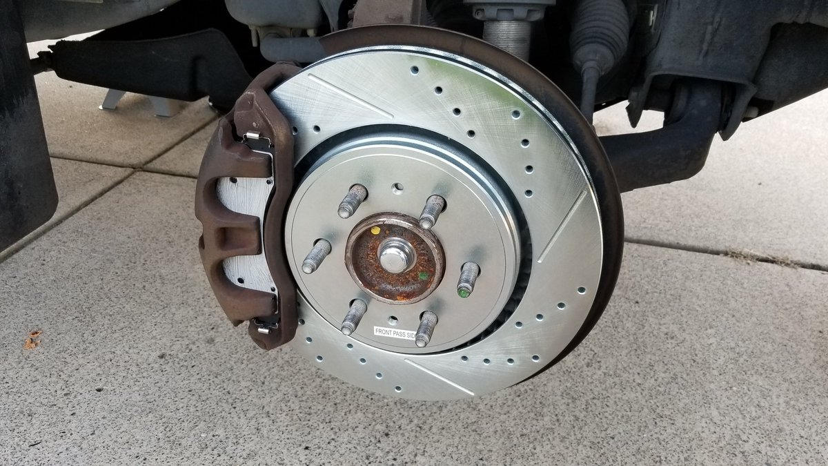 Woohoo installed new brakes! @PowerStopBrakes #Z36