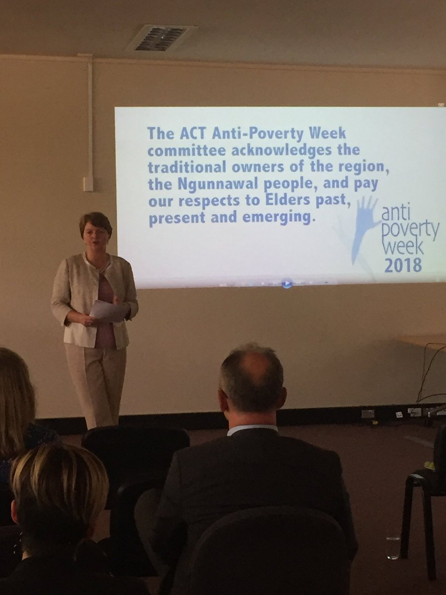Our CEO, Camilla Rowland talking to staff and volunteers about what they can do to support or create pathways out of poverty for people in our community before the screening of the Anti-Poverty Week short film. #AntiPovertyWeek #PathwaysOutOfPoverty #AntiPovertyACT
