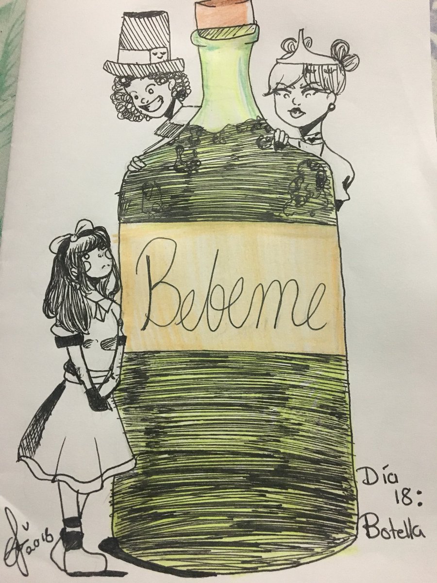 elgrangus09's tweet image. #Inktober2018 Día 18: botella