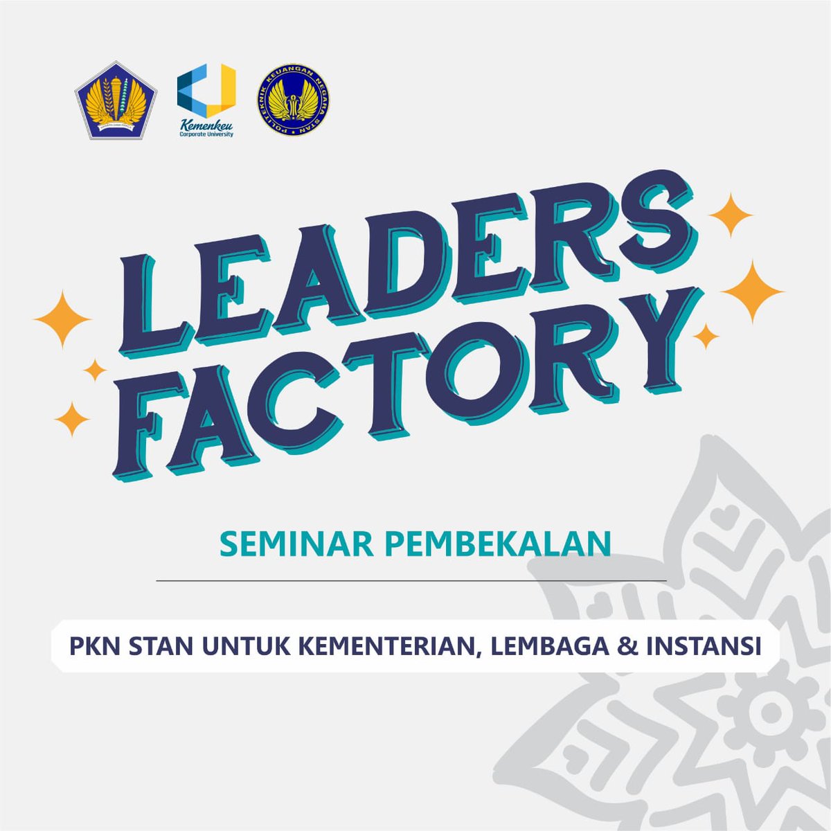 pknstanid's tweet photo. Sedang beralangsung Leaders Factory, seminar pembekalan bagi lulusan PKN STAN tahun 2018 penempatan non-Kementerian Keuangan. https://t.co/6u7iJv3CFL