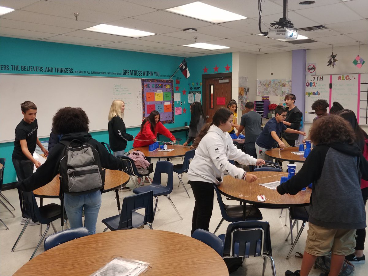 Taynasaurus's tweet photo. It was fun #teambuilding with 7th grade Math today! We all need a little #brainbreak once in a while. #RangersUp #rangerprideneverdies https://t.co/QMGhoTkvIm
