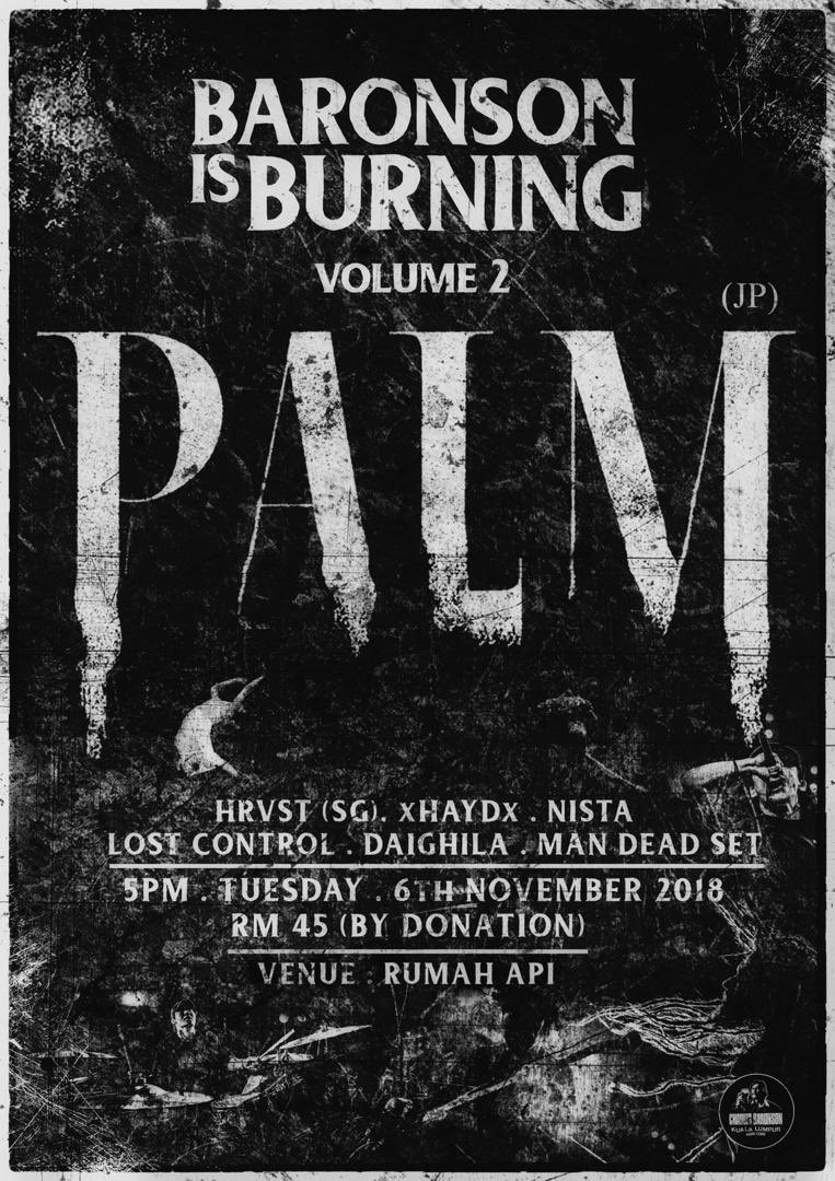 hrvstdoom's tweet image. We are gonna be playing two shows with @palmjp in November alongside other amazing local bands. 

You don’t wanna miss out these shows.