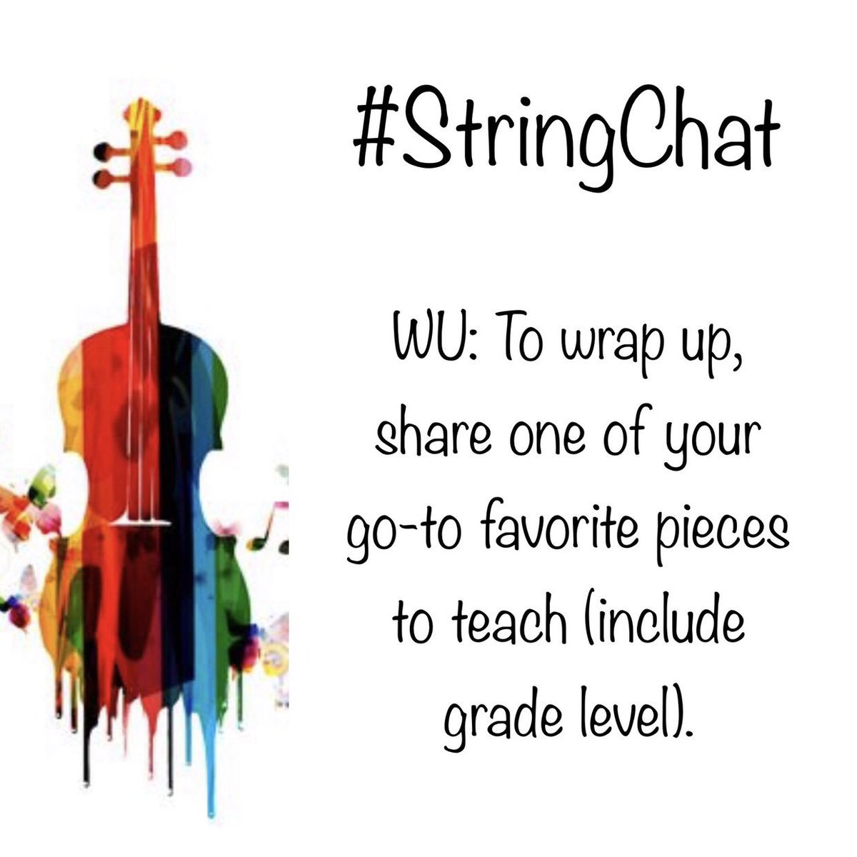 ChiliCheeseFrey's tweet image. WU: To wrap up, share one of your go-to favorite pieces to teach (include grade level). #StringChat