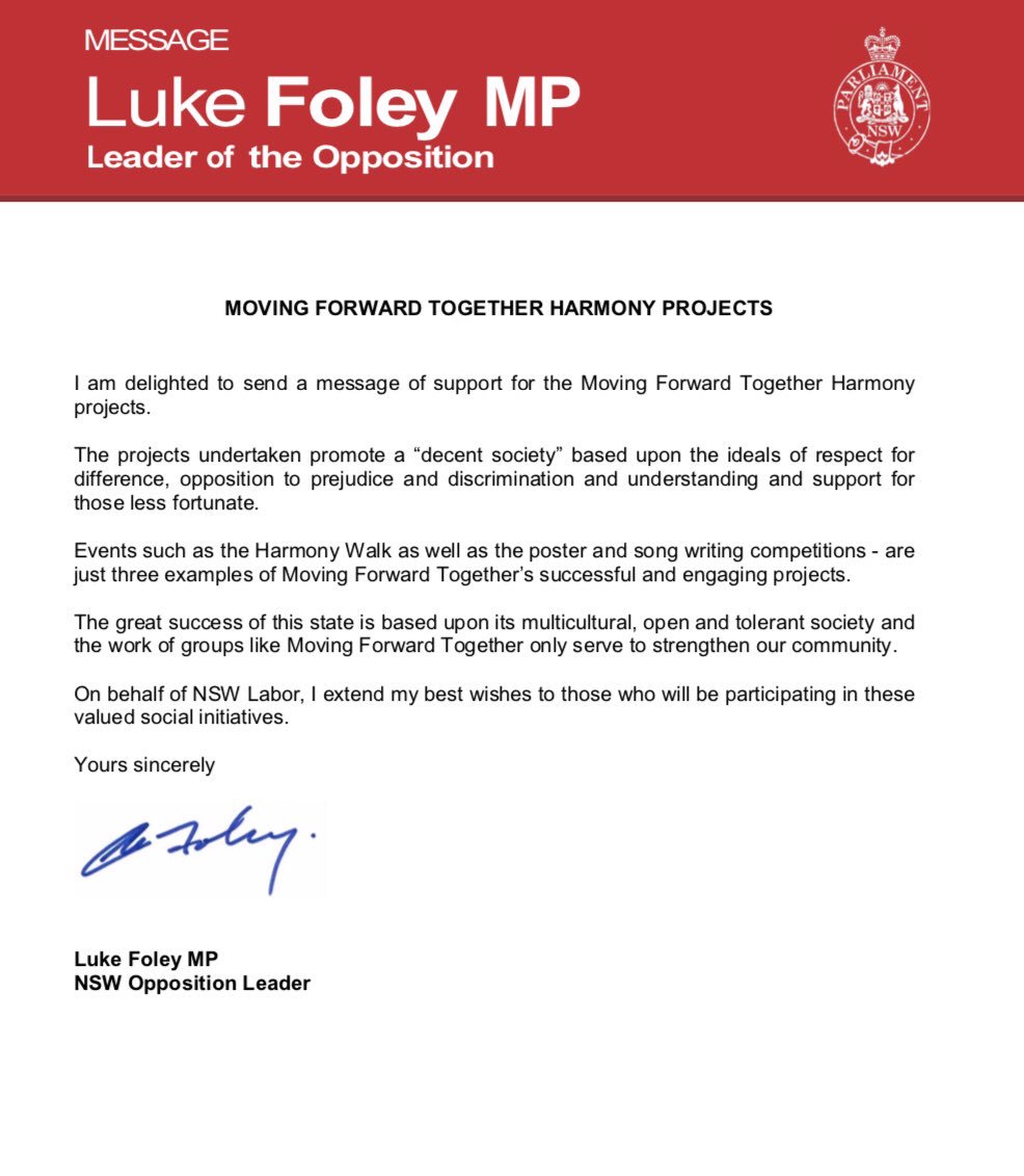 Come and join this community event on 18/11/18. More information at movingforwardtogether.org.au/about/ and campbelltown.nsw.gov.au/WhatsOn/Harmon… <a href="/Jane_Wannell/">jane wannell</a> <a href="/MrsAmieeJahshan/">Mrs J</a> <a href="/MarilynFriedri1/">Marilyn Friedrich</a> <a href="/TraceyQuick4/">Tracey Quick</a> <a href="/mrsnstweeters/">Alexandra Nikoloska</a> <a href="/_iEndo/">Karen Endicott</a>