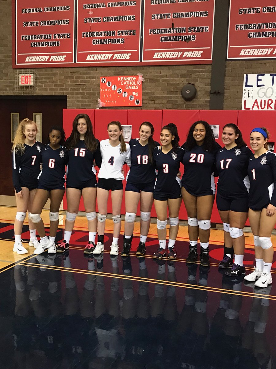 FaelGorce's tweet photo. HUGE Shoutout to Girls Varisty Volleyball on their win against Somers tonight! AND AN EVEN BIGGER SHOUTOUT TO THE SENIORS!!!!!!! #EILEENCOONEYISASAVAGE https://t.co/HMXQxVmdgv