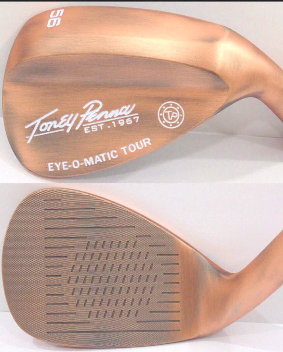ToneyPennagolf's tweet image. Toney Penna EYE-O-MATIC Copper Wedge Series In Stock. Forged CNC Milled 52 56 60.#Golf #ToneyPennagolf #golfwrx
