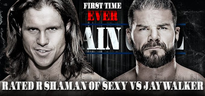 Curtain_Call_18's tweet photo. For the FIRST TIME EVER... two legends will stand across the ring from one another and wage war! The Rated R Shaman of Sexy takes his stand against Jaywalker! #CurtainCall https://t.co/EXJKtUju3G