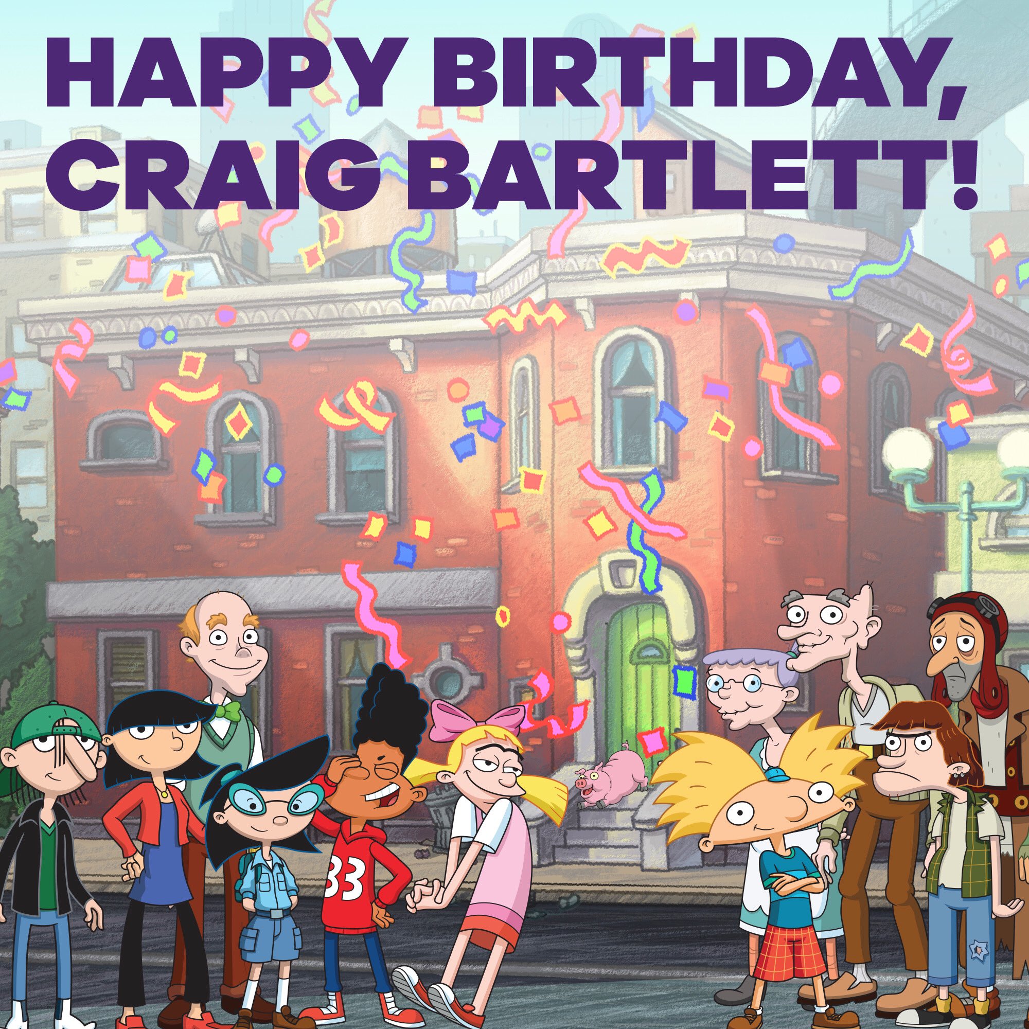 Happy birthday to legendary Hey Arnold! creator Craig Bartlett!   
