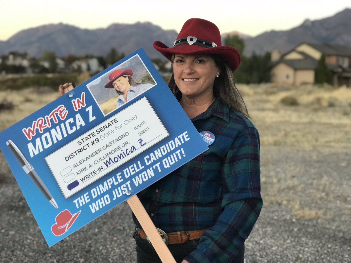 ZoltanskiUtah9's tweet photo. Bringing the message of change to the people of SD9! Out canvassing way past #dark30 #utahsenate #utahsenate9 #writeinmonicaz #shedontstopshewontstop #workingforthepeople #utahpol #BlueWaveComing2018 #sandyutah #utah #candidate https://t.co/PCZE9JoyNB