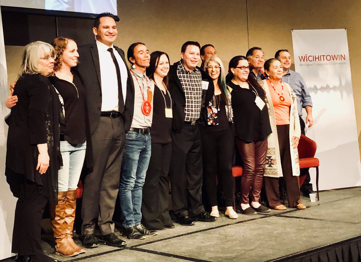 Thank you to this great team of #communityleaders for putting together @WicihitowinYXE for the #community, for the #survivors.    #TRC #CallstoAction #allies #60sScoop #DaySchool #wicihitowin2018 #wicihitowinyxe 
@nkewi81 @heather_sk @limoon24 @JarisSwidrovich @WicihitowinYXE
